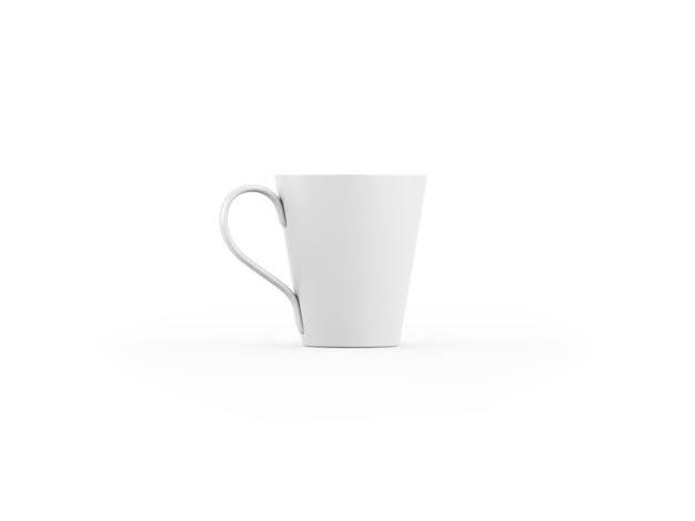 taza blanca sobre fondo blanco