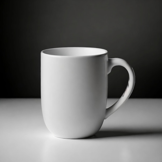 taza blanca vectorial realista