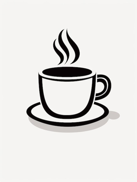 una taza de café con una bebida caliente