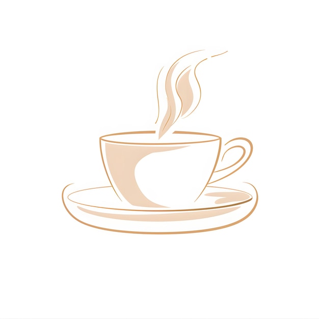 una taza de café con una bebida caliente