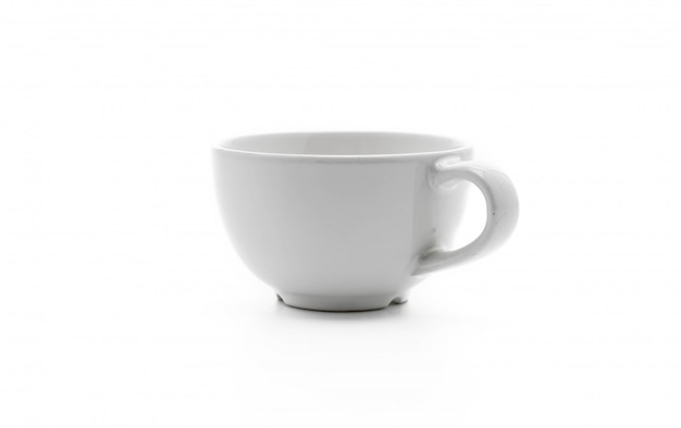 taza de café blanco vacío