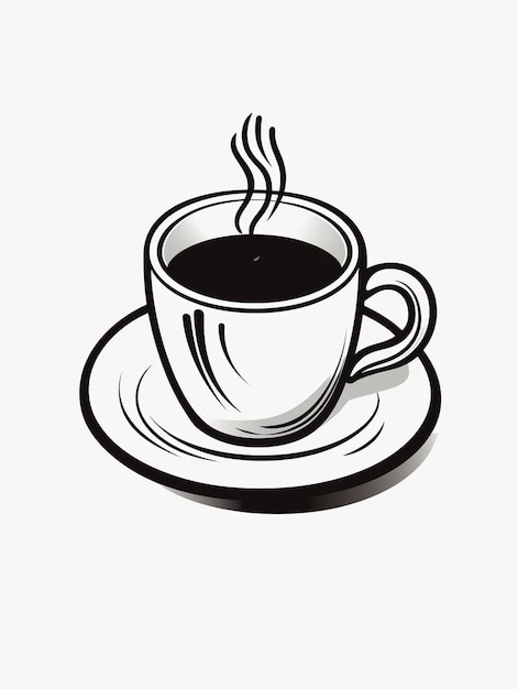 una taza de café con café dentro