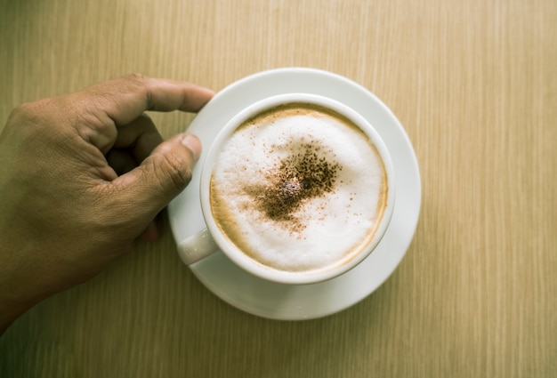 taza de café capppuccino