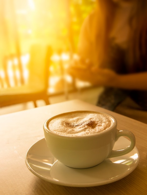 Taza de café capuchino