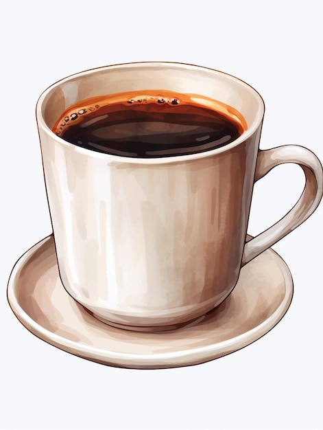 una taza de café con una cuchara sobre un platillo con la imagen de una taza de café.