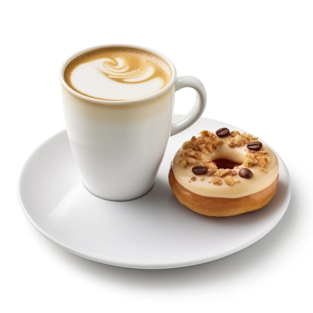 La taza de café y el deleite de las rosquillas