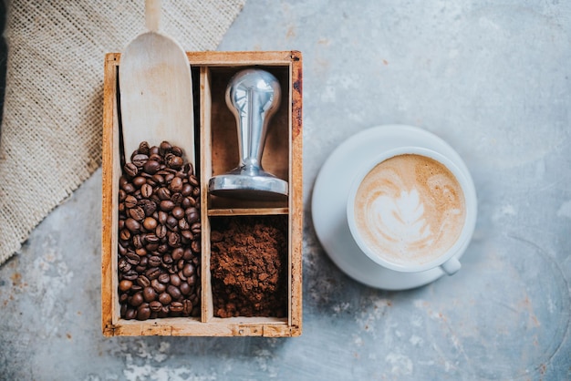 Taza de café delicioso