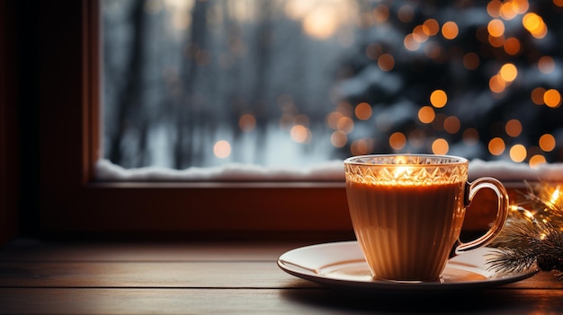 taza de café humeante caliente