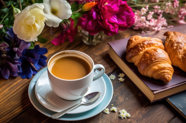 Una taza de café IA generativa