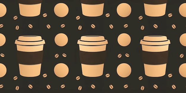 una taza de café una imagen de fondo de un cartel de una tazón de café granos de café