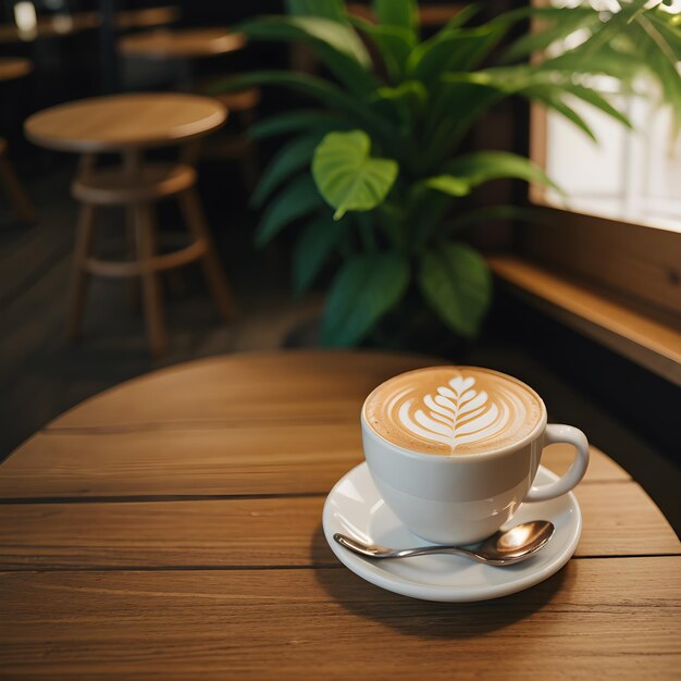 Una taza de café Latte Art