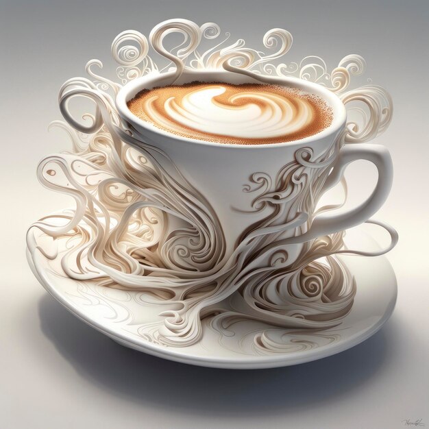 Taza de café a la luz de la mañana