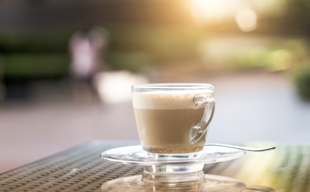 taza de café en la mañana