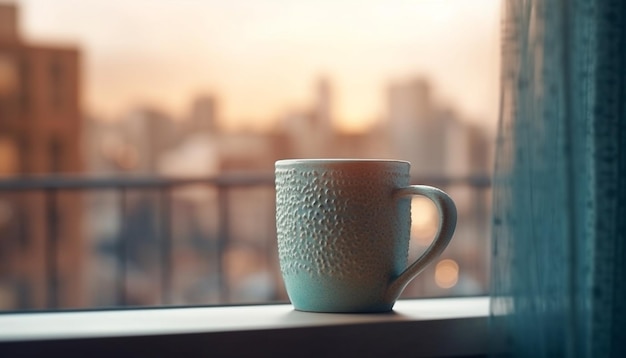 Taza de café en la mesa taza de té taza de café IA generativa