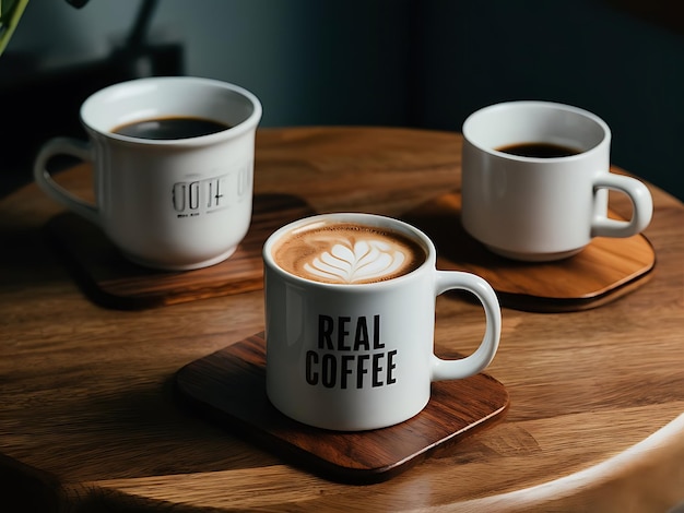 Taza de café en la mesa