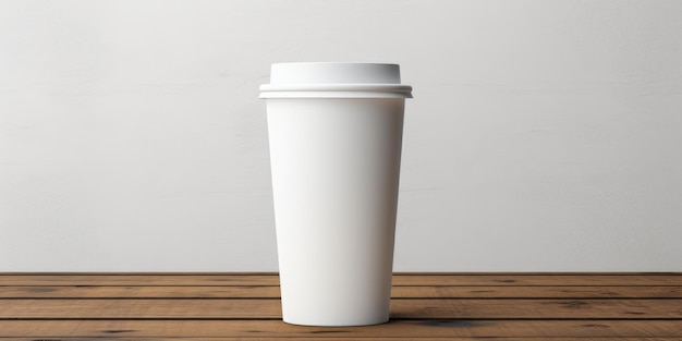 Taza para café o té Lugar para texto Foto de alta calidad AI generativa
