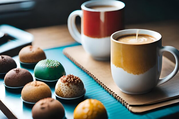 Una taza de café con la palabra café