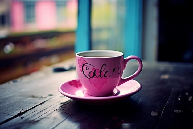 Foto una taza de café con una pila de recetas escritas a mano o libros de cocina familiares