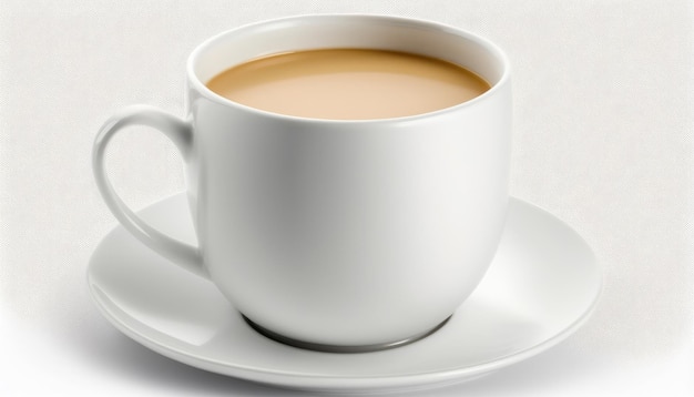 Una taza de café en un platillo
