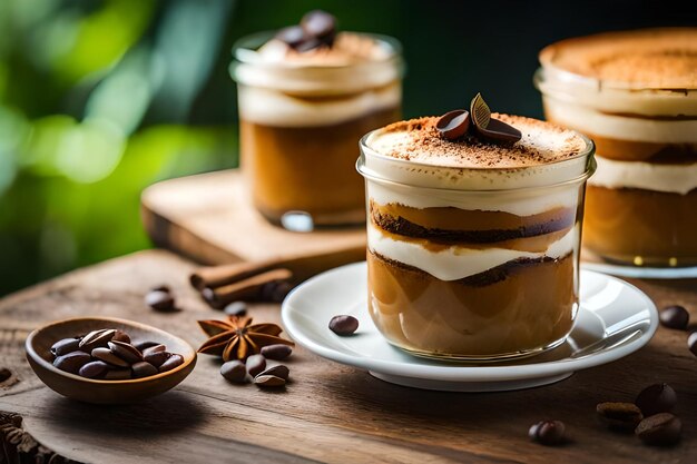 Foto una taza de café con la tapa abierta en un plato