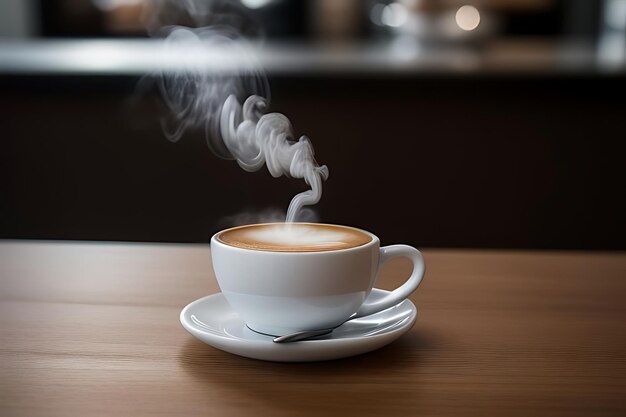 Foto una taza de café
