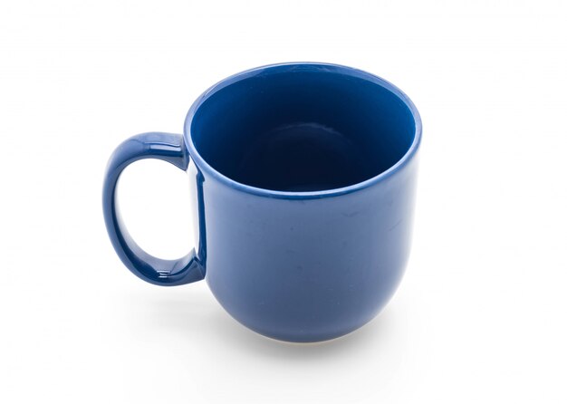 taza de cerámica azul