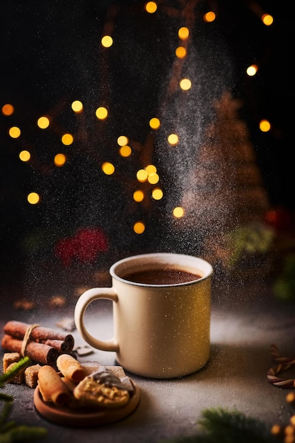 Taza de chocolate caliente Xmas Moody