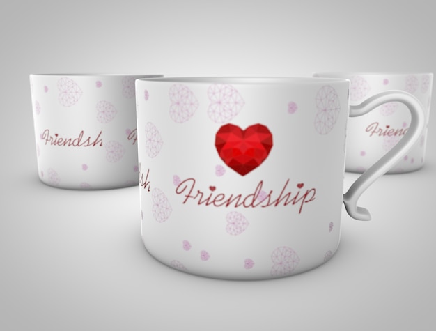 Taza de Friendsip 3d