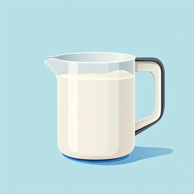 Foto taza de leche