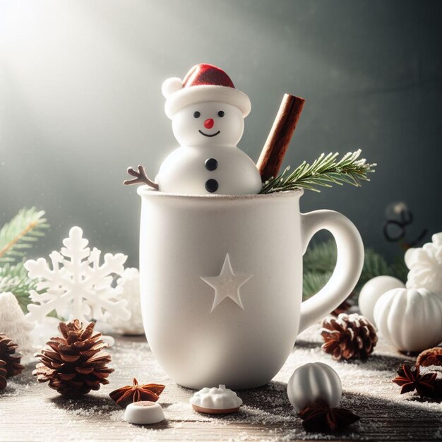 Foto taza de navidad