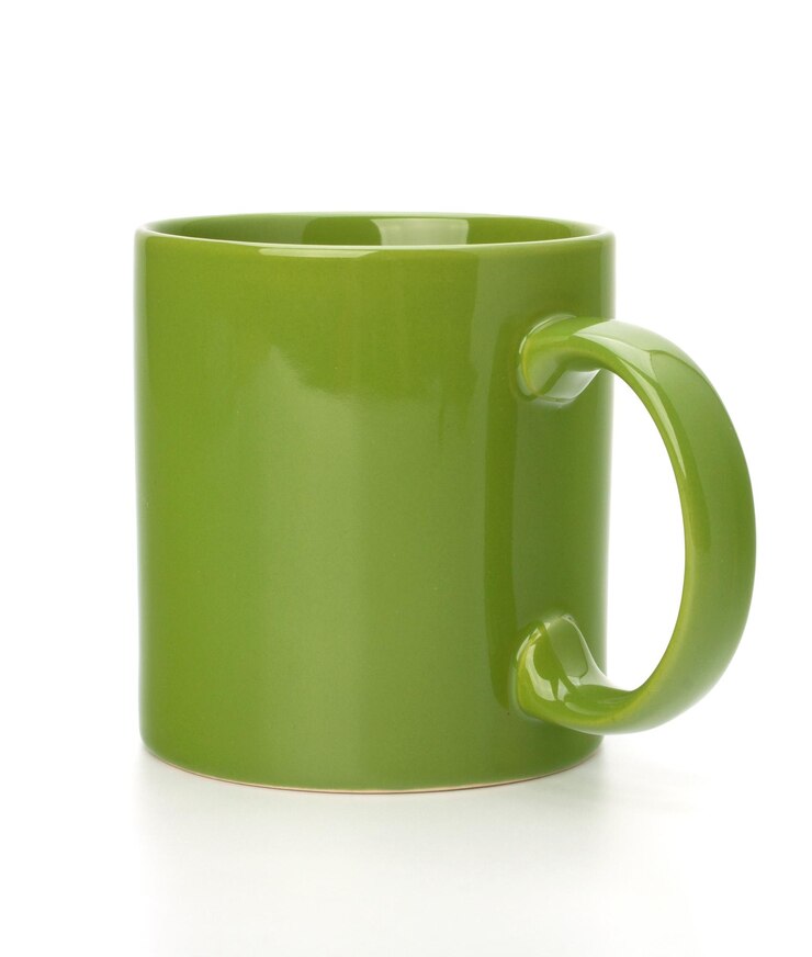 Foto taza o taza de té verde