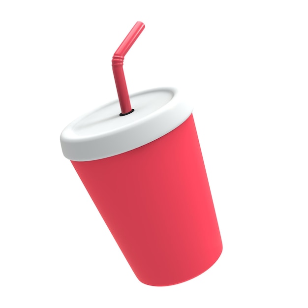 una taza roja con una tapa blanca y una tapa blanca