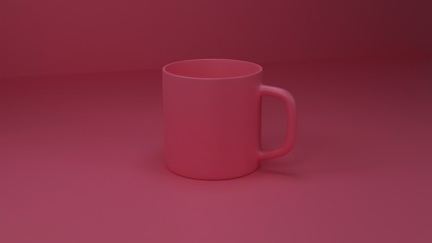 Foto taza rosa