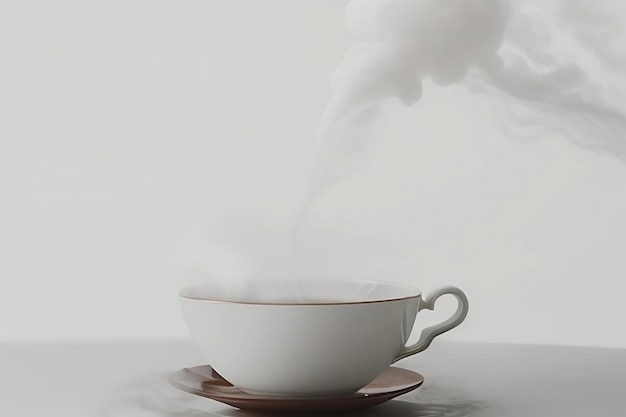 Taza de té con humo