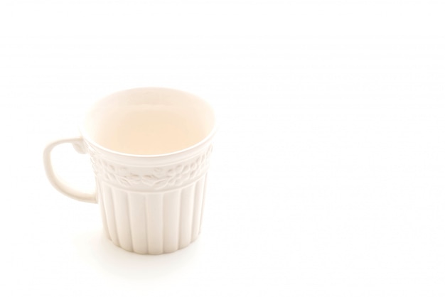 taza de la vendimia en blanco