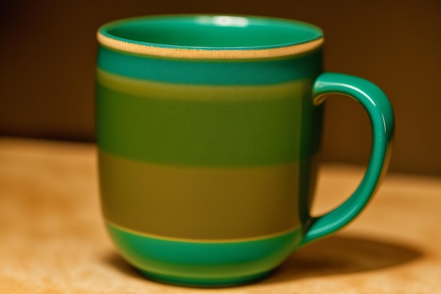 Una taza verde Serene Escapes La taza Green Oasis IA generativa