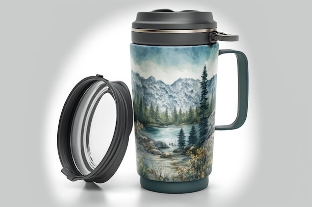 Taza de viaje con tapa y asa perfecta para llevar tu bebida caliente favorita mientras viajas