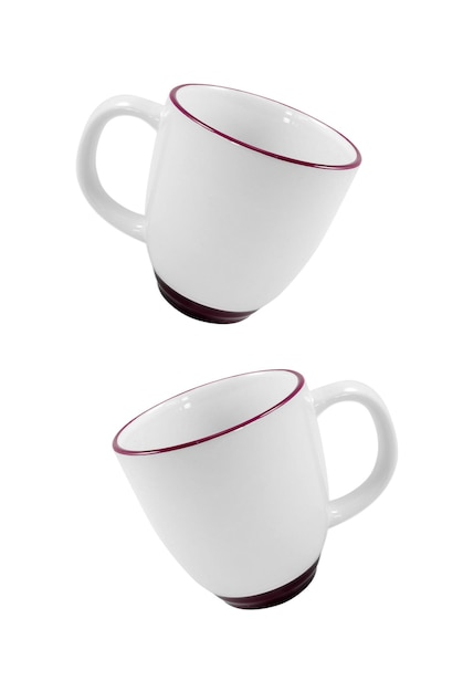 Tazas de café aislado