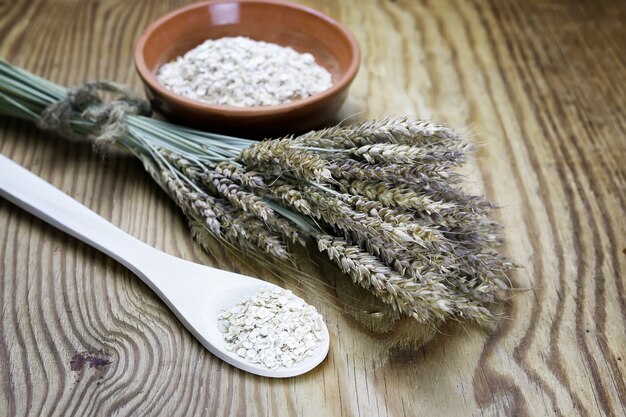 Tazón de cereal de grano de brotes