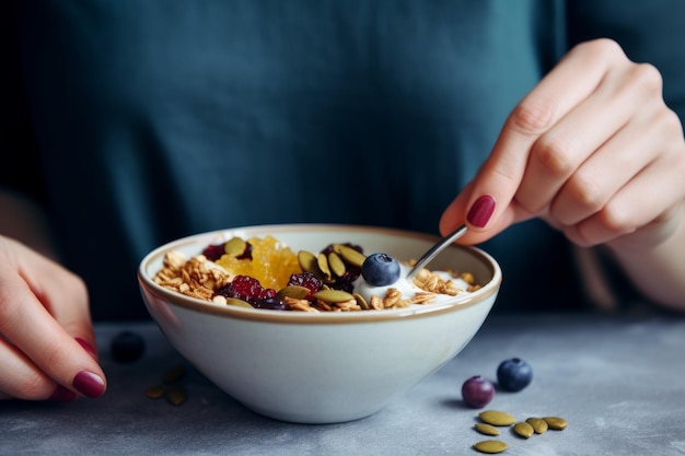 Tazón de granola de yogur Generate Ai