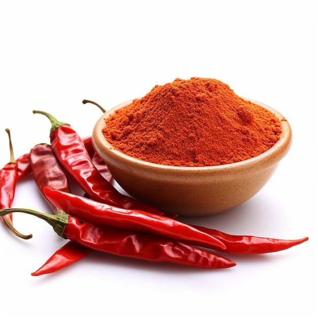 un tazón de pimienta roja y un tazó de pipienta roja