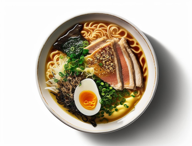 Un tazón de ramen delicioso creado con tecnología de IA generativa