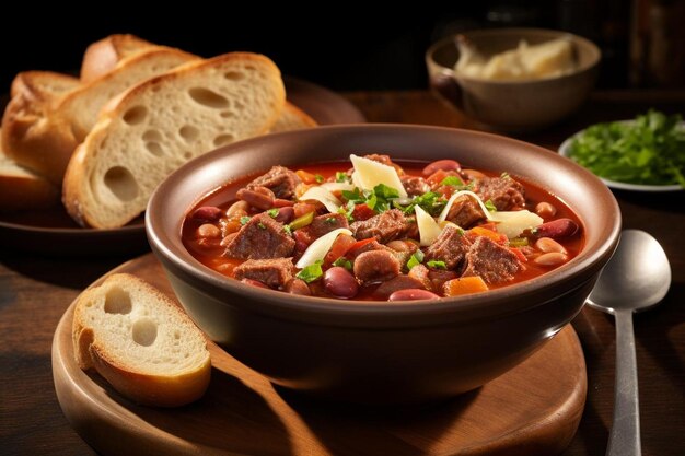 Un tazón de sopa de tortellina salobre Confortante Calor Tortellina fresca Fotografía de imágenes de comida rápida