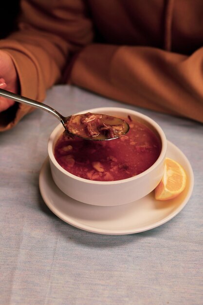 Tazón De Sopa De Verduras Deliciosa Sopa