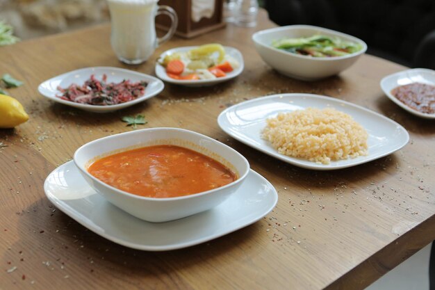 Tazón De Sopa De Verduras Deliciosa Sopa