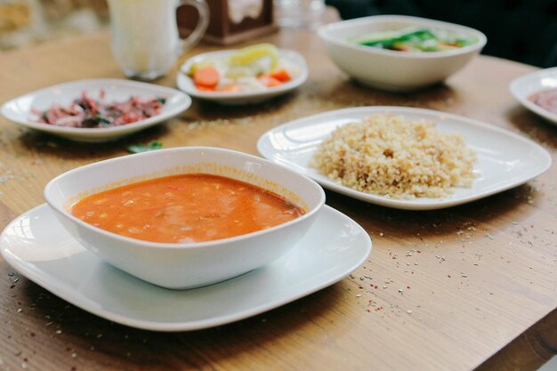 Tazón De Sopa De Verduras Deliciosa Sopa