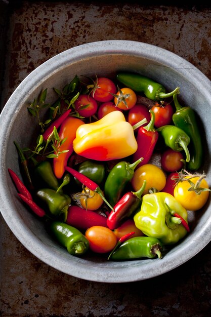 Tazón de verduras orgánicas