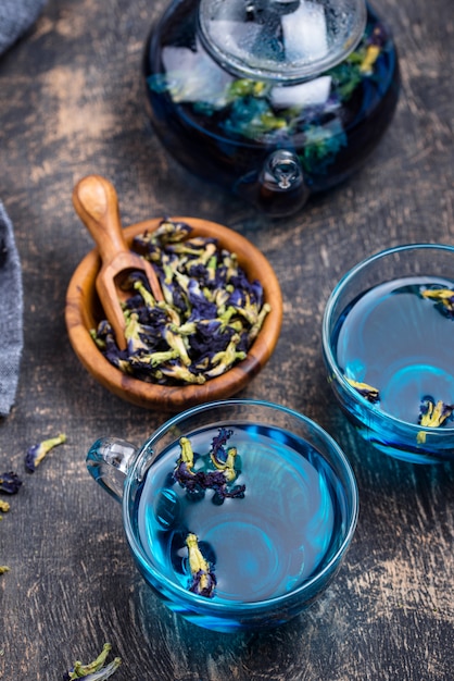 Té azul Guisante de mariposa o anchan