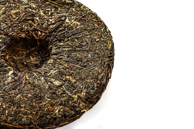 Té chino fermentado shen shu puer aislado