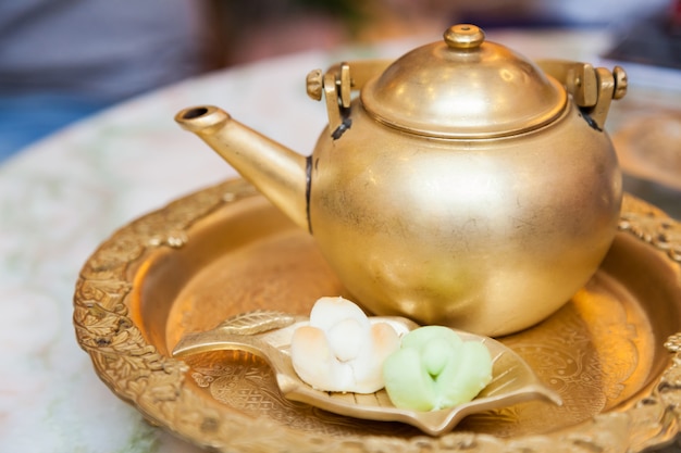 Té con galletas de mantequilla tradicionales